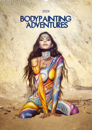 Bodypainting Adventures – Farbe auf nackter Haut (Wandkalender 2024 DIN A2 hoch) von Boehm,  Julie