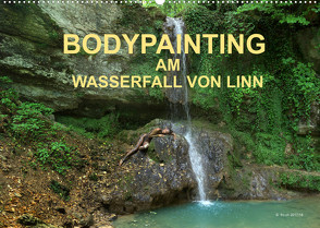 BODYPAINTING AM WASSERFALL VON LINN (Wandkalender 2022 DIN A2 quer) von & Romana Lara,  fru.ch