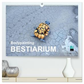 Bodypainting BESTIARIUM (hochwertiger Premium Wandkalender 2024 DIN A2 quer), Kunstdruck in Hochglanz von fru.ch,  fru.ch