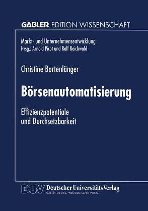 Börsenautomatisierung von Bortenlänger,  Christine