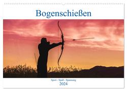 Bogenschießen. Sport – Spaß – Spannung (Wandkalender 2024 DIN A2 quer), CALVENDO Monatskalender von Robert,  Boris