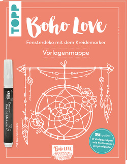 Boho Love. Fensterdeko mit dem Kreidemarker. Vorlagenmappe von Kamieshkova,  Olya