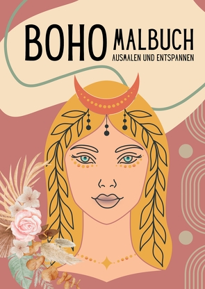 Boho Malbuch Ausmalen und Entspannen mit 40 Boho Chic Motiven und One Line Art von Kooper,  Kenya