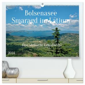 Bolsenasee Smaragd im Latium (hochwertiger Premium Wandkalender 2024 DIN A2 quer), Kunstdruck in Hochglanz von Kleemann,  Claudia