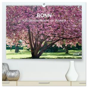 Bonn – Kirschblütenfest in der Altstadt (hochwertiger Premium Wandkalender 2024 DIN A2 quer), Kunstdruck in Hochglanz von Reif,  Wolfgang