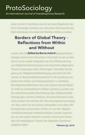 Borders of Global Theory – Reflections from Within and Without von Axford,  Barrie