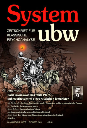 Boris Sawinkow: ›Das fahle Pferd‹ – unbewußte Motive eines russischen Terroristen von Cassel,  Patrick, Funke,  Judith, Hoevels,  Fritz Erik, Priskil,  Peter, Reißner,  Simone