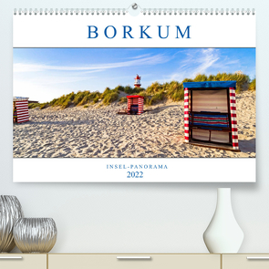 Borkum Inselpanorama (Premium, hochwertiger DIN A2 Wandkalender 2022, Kunstdruck in Hochglanz) von Dreegmeyer,  Andrea