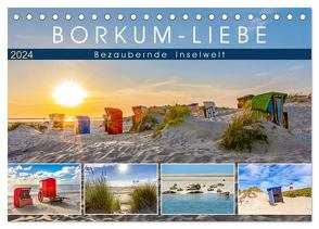 BORKUM-LIEBE (Tischkalender 2024 DIN A5 quer), CALVENDO Monatskalender von Dreegmeyer,  Andrea