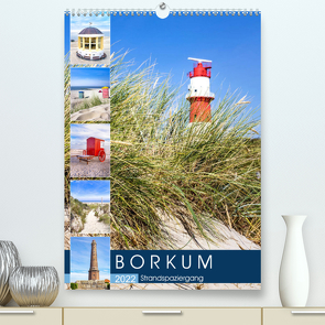 Borkum Strandspaziergang (Premium, hochwertiger DIN A2 Wandkalender 2022, Kunstdruck in Hochglanz) von Dreegmeyer,  Andrea