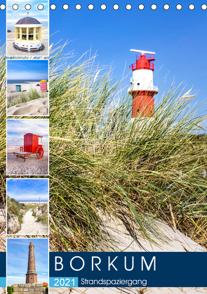 Borkum Strandspaziergang (Tischkalender 2021 DIN A5 hoch) von Dreegmeyer,  Andrea