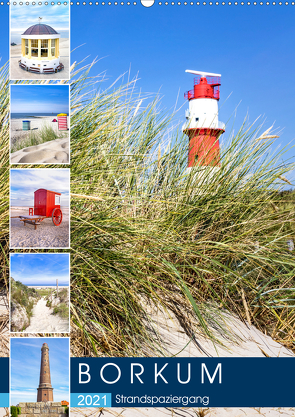 Borkum Strandspaziergang (Wandkalender 2021 DIN A2 hoch) von Dreegmeyer,  Andrea