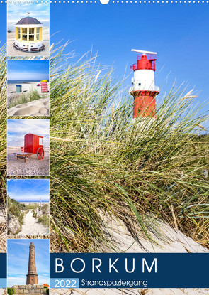 Borkum Strandspaziergang (Wandkalender 2022 DIN A2 hoch) von Dreegmeyer,  Andrea