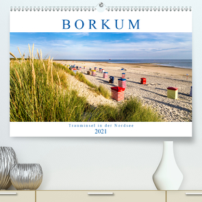 BORKUM Trauminsel in der Nordsee (Premium, hochwertiger DIN A2 Wandkalender 2021, Kunstdruck in Hochglanz) von Dreegmeyer,  Andrea