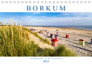 BORKUM Trauminsel in der Nordsee (Tischkalender 2021 DIN A5 quer) von Dreegmeyer,  Andrea