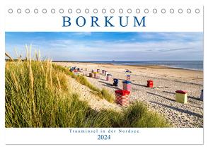 BORKUM Trauminsel in der Nordsee (Tischkalender 2024 DIN A5 quer), CALVENDO Monatskalender von Dreegmeyer,  Andrea