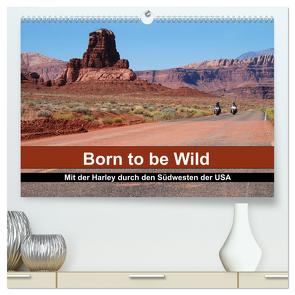 Born to be Wild – Mit der Harley durch den Südwesten der USA (hochwertiger Premium Wandkalender 2024 DIN A2 quer), Kunstdruck in Hochglanz von Kärcher,  Mike