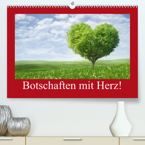 Botschaften mit Herz! (Premium, hochwertiger DIN A2 Wandkalender 2023, Kunstdruck in Hochglanz) von Stanzer,  Elisabeth