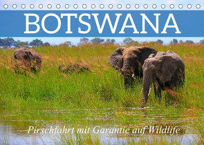 Botswana- Pirschfahrt mit Garantie auf Wildlife (Tischkalender 2022 DIN A5 quer) von Werner Altner,  Dr.