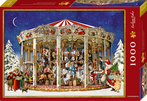 Puzzle Nostalgisches Weihnachtskarussel (1000 Teile) von Barbara Behr