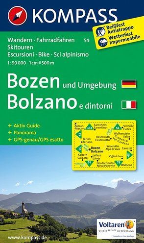KOMPASS Wanderkarte Bozen und Umgebung /Bolzano e dintorni von KOMPASS-Karten GmbH