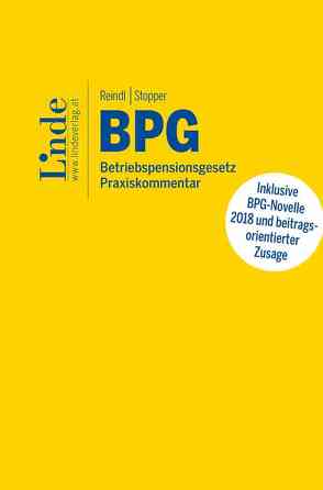 BPG I Betriebspensionsgesetz von Reindl,  Markus, Stopper,  Marcus