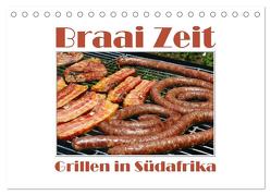 Braai Zeit – Grillen in Südafrika (Tischkalender 2024 DIN A5 quer), CALVENDO Monatskalender von van Wyk - www.germanpix.net,  Anke