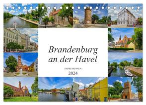 Brandenburg an der Havel Impressionen (Tischkalender 2024 DIN A5 quer), CALVENDO Monatskalender von Meutzner,  Dirk