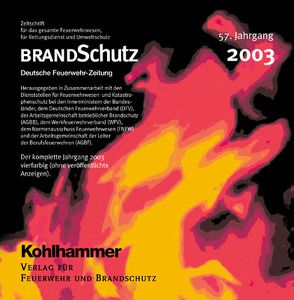 BRANDSchutz 2003 auf CD-ROM