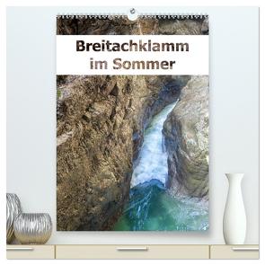 Breitachklamm im Sommer (hochwertiger Premium Wandkalender 2024 DIN A2 hoch), Kunstdruck in Hochglanz von Brunner-Klaus,  Liselotte