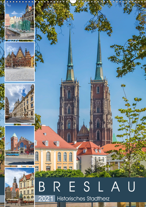 BRESLAU Historisches Stadtherz (Wandkalender 2021 DIN A2 hoch) von Viola,  Melanie