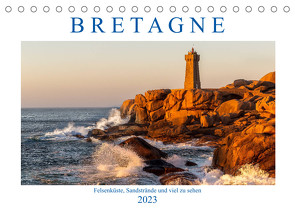 Bretagne – Felsenküste, Sandstrände und viel zu sehen (Tischkalender 2023 DIN A5 quer) von Sulima,  Dirk