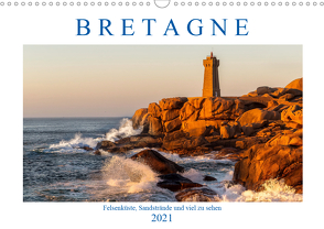 Bretagne – Felsenküste, Sandstrände und viel zu sehen (Wandkalender 2021 DIN A3 quer) von Sulima,  Dirk