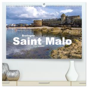 Bretagne – Saint Malo (hochwertiger Premium Wandkalender 2024 DIN A2 quer), Kunstdruck in Hochglanz von Schickert,  Peter