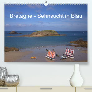 Bretagne – Sehnsucht in Blau (Premium, hochwertiger DIN A2 Wandkalender 2023, Kunstdruck in Hochglanz) von Metzke,  Angelika