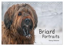 Briard Portraits (Tischkalender 2024 DIN A5 quer), CALVENDO Monatskalender von Stelzner,  Georg