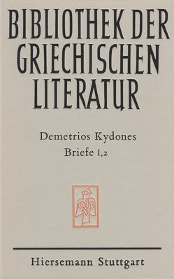 Briefe von Demetrios Kydones, Tinnefeld,  Franz