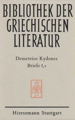 Briefe von Demetrios Kydones, Tinnefeld,  Franz