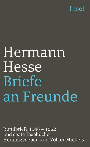 Briefe an Freunde von Hesse,  Hermann, Michels,  Volker