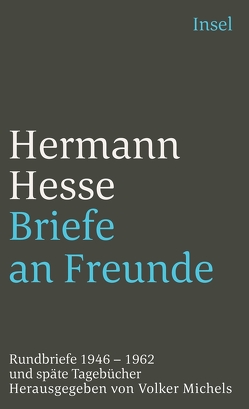 Briefe an Freunde von Hesse,  Hermann, Michels,  Volker