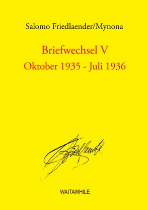 Briefwechsel V von Friedlaender,  Salomo, Geerken,  Hartmut, Thiel,  Detlef