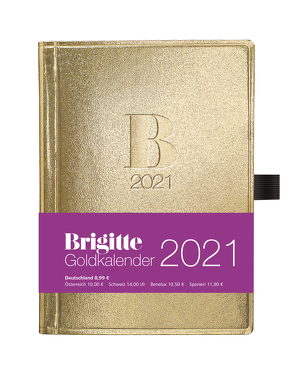 Brigitte Goldkalender 2021 – Buchkalender – Taschenkalender – Lifestyle – 10×14