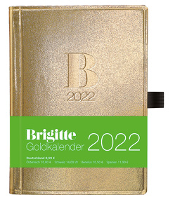 Brigitte Goldkalender 2022 – Buchkalender – Taschenkalender – Lifestyle – 10×14