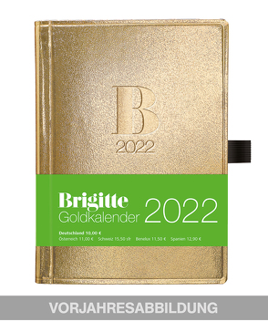 Brigitte Goldkalender 2023 – Buchkalender – Taschenkalender – Lifestyle – 10×14