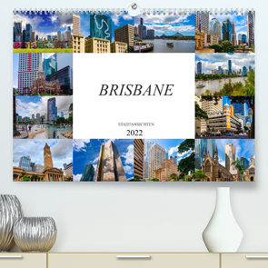 Brisbane Stadtansichten (Premium, hochwertiger DIN A2 Wandkalender 2022, Kunstdruck in Hochglanz) von Meutzner,  Dirk