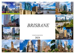 Brisbane Stadtansichten (Wandkalender 2024 DIN A3 quer), CALVENDO Monatskalender von Meutzner,  Dirk