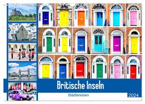 Britische Inseln – Städtereisen (Wandkalender 2024 DIN A3 quer), CALVENDO Monatskalender von Schwarze,  Nina