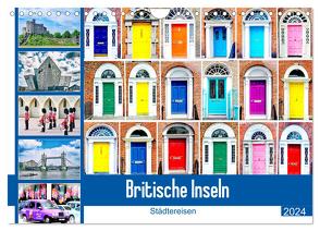 Britische Inseln – Städtereisen (Wandkalender 2024 DIN A4 quer), CALVENDO Monatskalender von Schwarze,  Nina