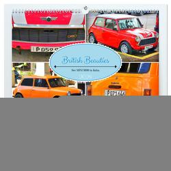 British Beauties – Der MINI 1000 in Kuba (hochwertiger Premium Wandkalender 2024 DIN A2 quer), Kunstdruck in Hochglanz von von Loewis of Menar,  Henning