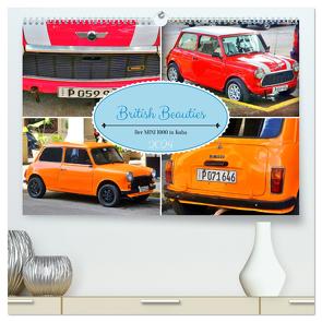 British Beauties – Der MINI 1000 in Kuba (hochwertiger Premium Wandkalender 2024 DIN A2 quer), Kunstdruck in Hochglanz von von Loewis of Menar,  Henning